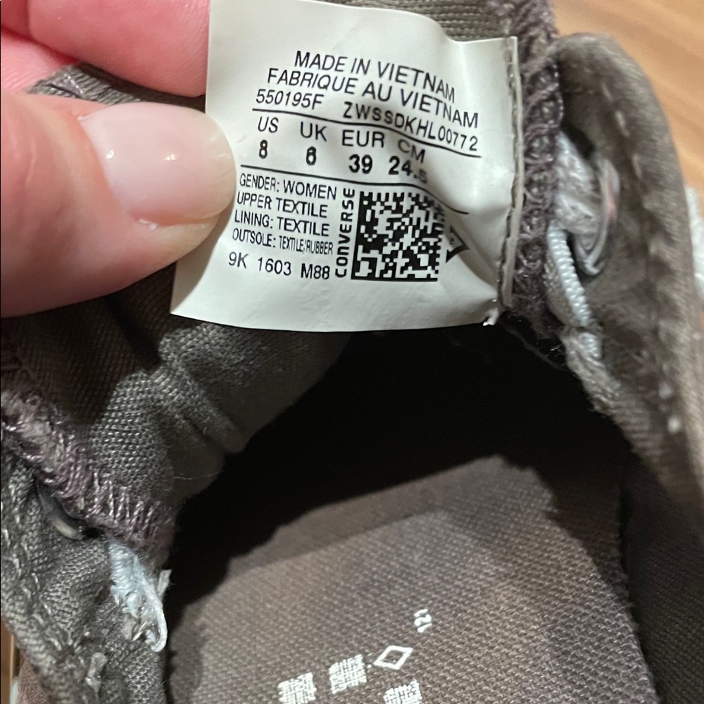 Converse Classic Brown and White Sneakers - Picture 2 of 2